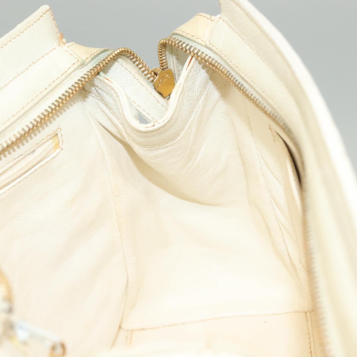 Chanel, White, Leather, shoulder