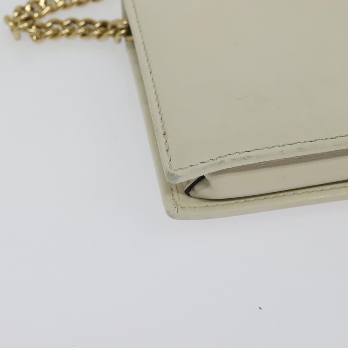 Gucci Horsebit, White, Leather, clutch