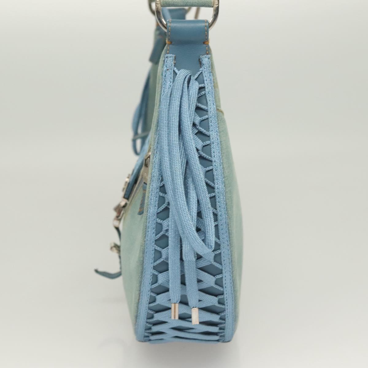 Dior Admit It, Blue, Canvas, shoulder