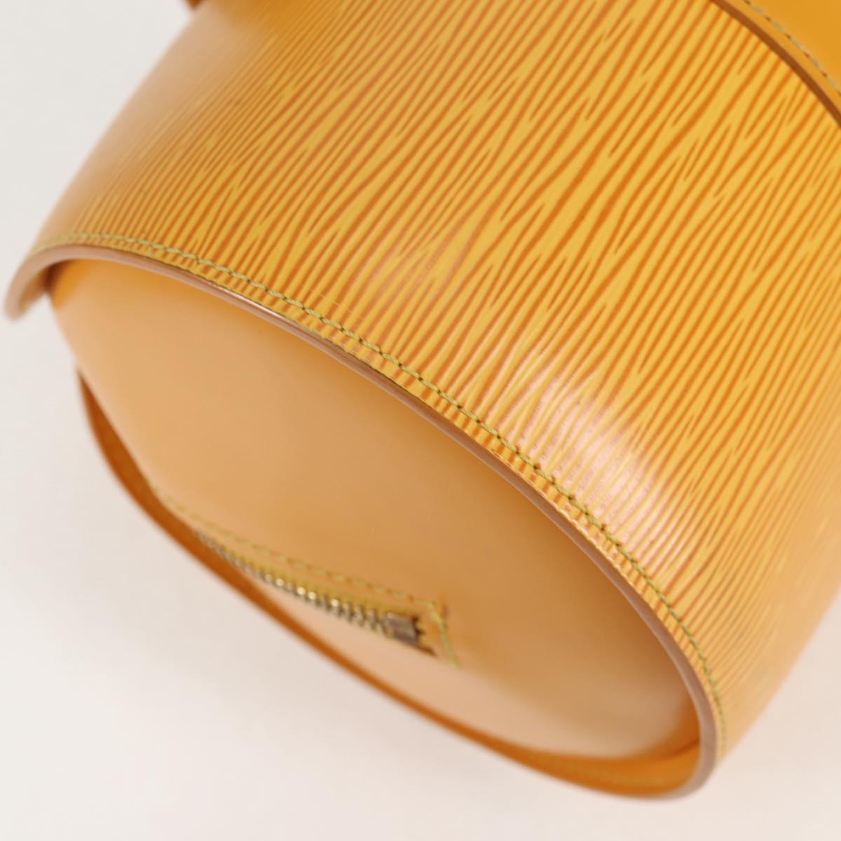 Louis Vuitton Papillon, Yellow, Leather, handbag