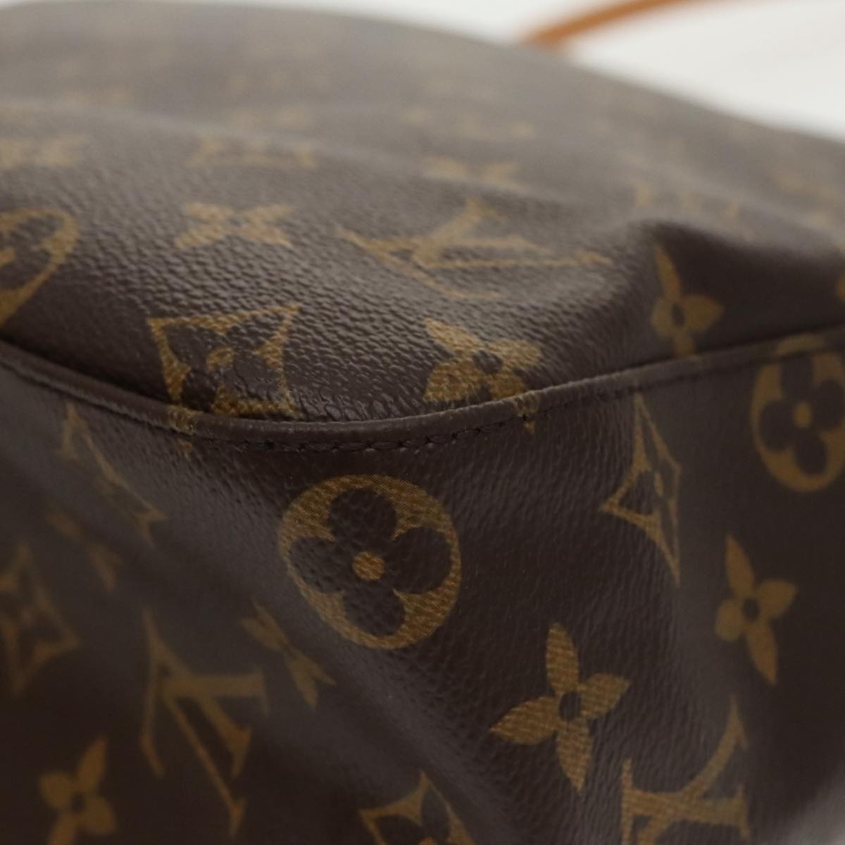 Louis Vuitton Looping GM, Brown, Canvas, handbag