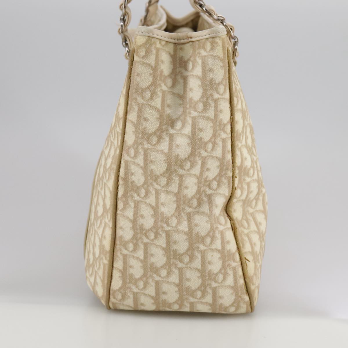 Dior Romantique, Beige, Canvas, shoulder