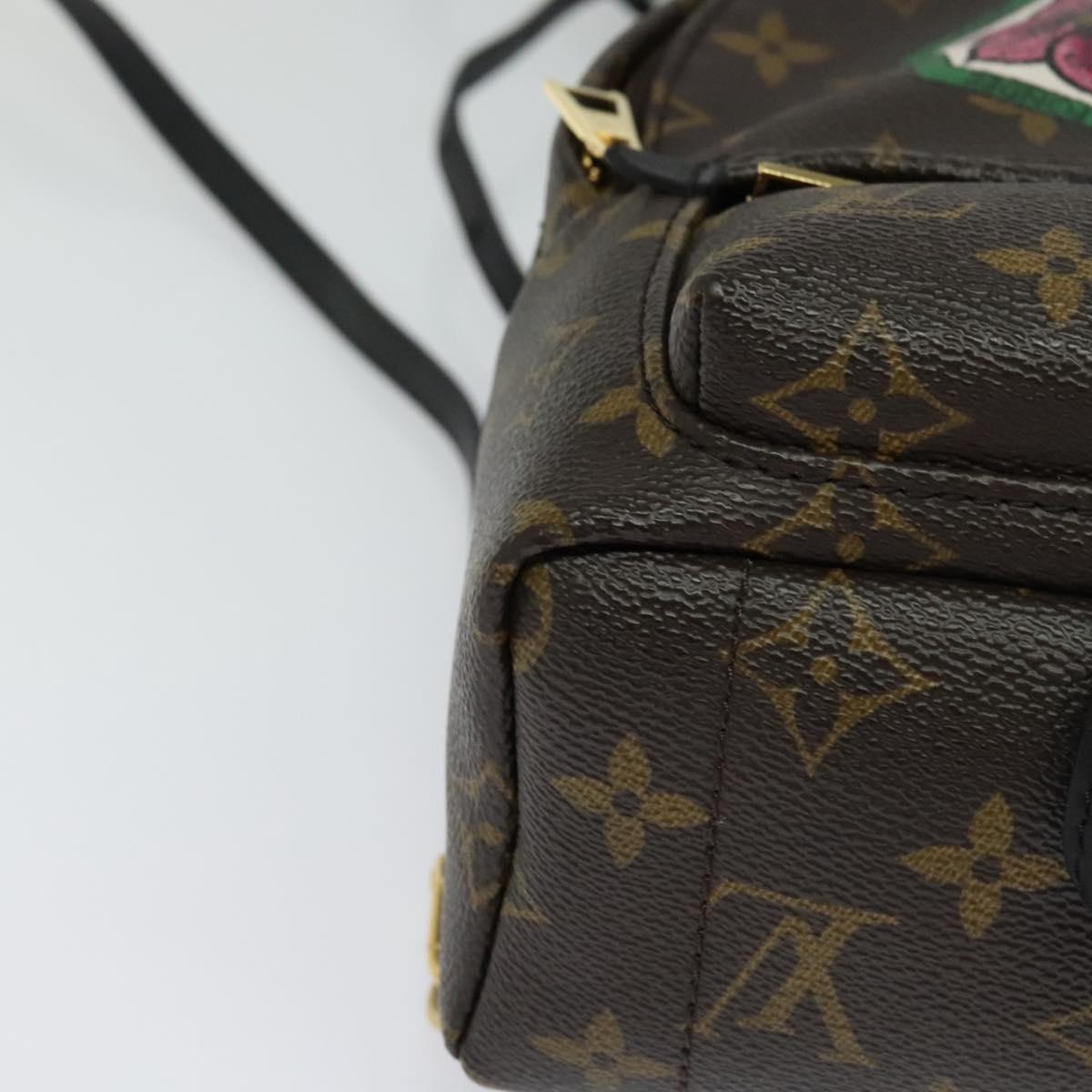 Louis Vuitton Palm Springs mini, Brown, Canvas, backpack