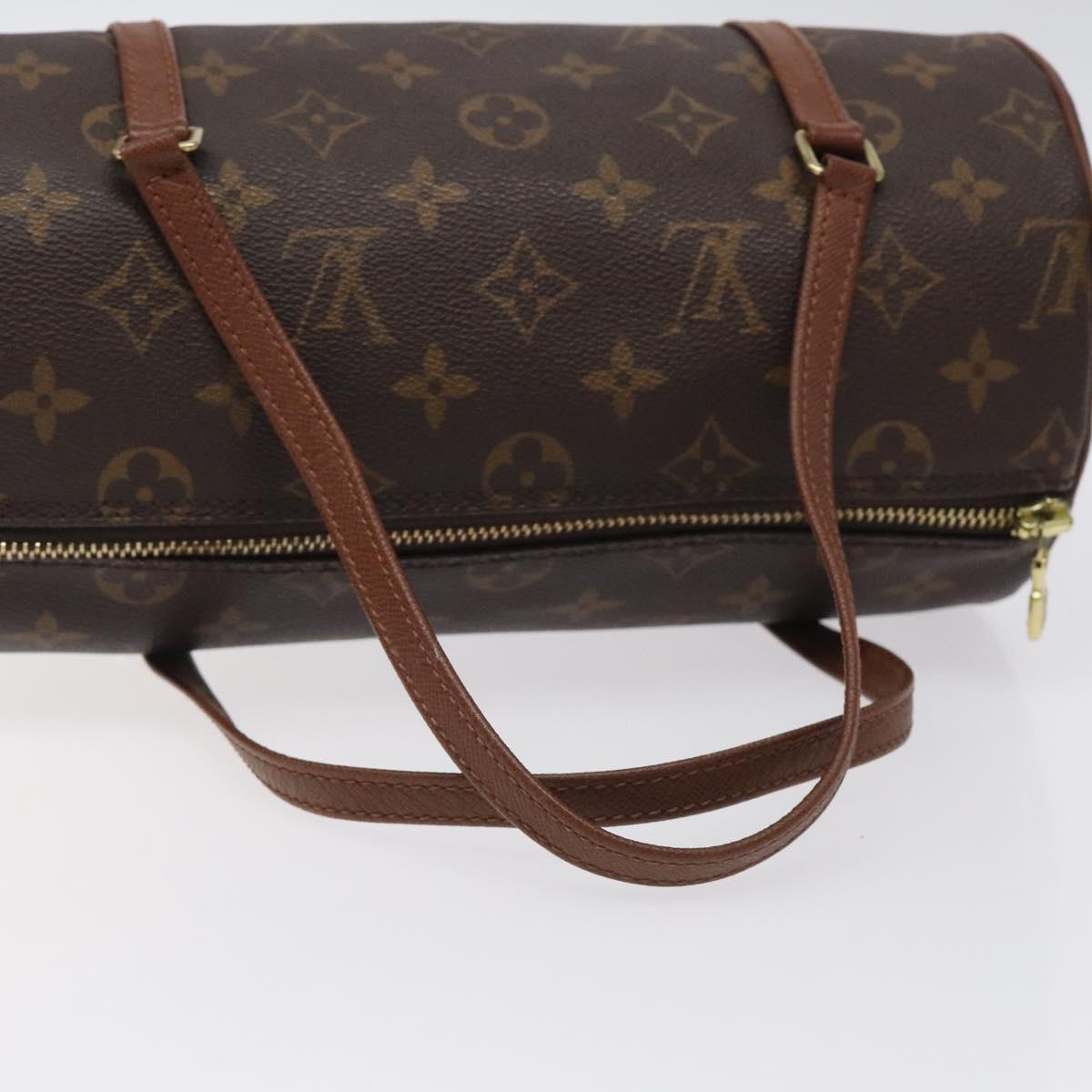 Louis Vuitton Papillon 26, Black, Canvas, handbag