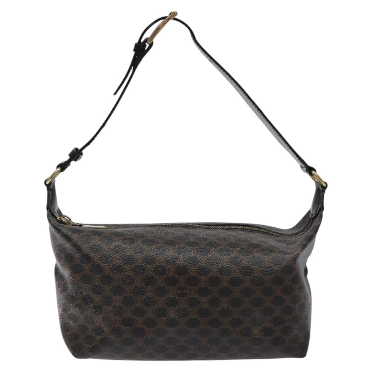 Céline Macadam, Brown, Canvas, shoulder