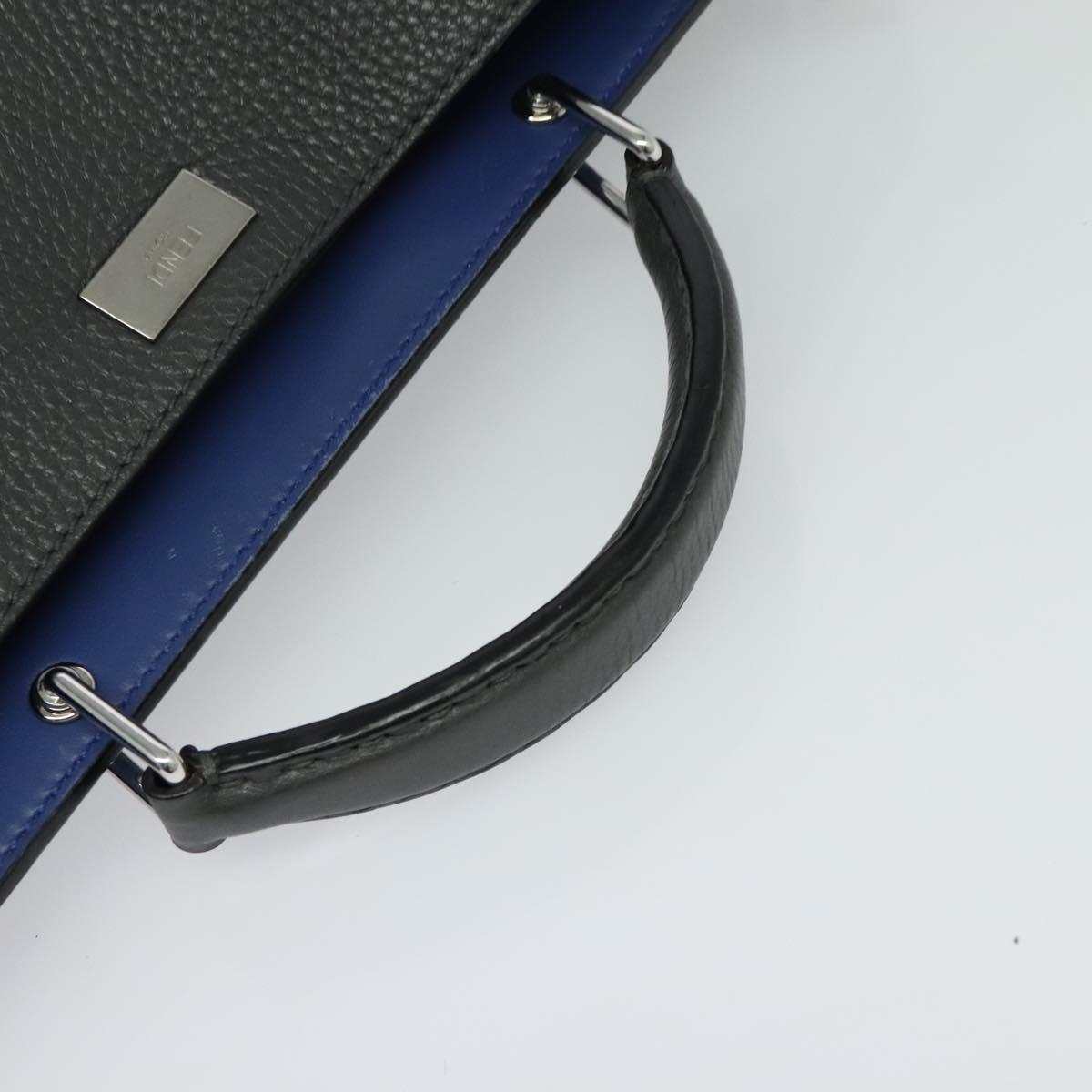 Fendi Peekaboo, Grey, Leather, handbag