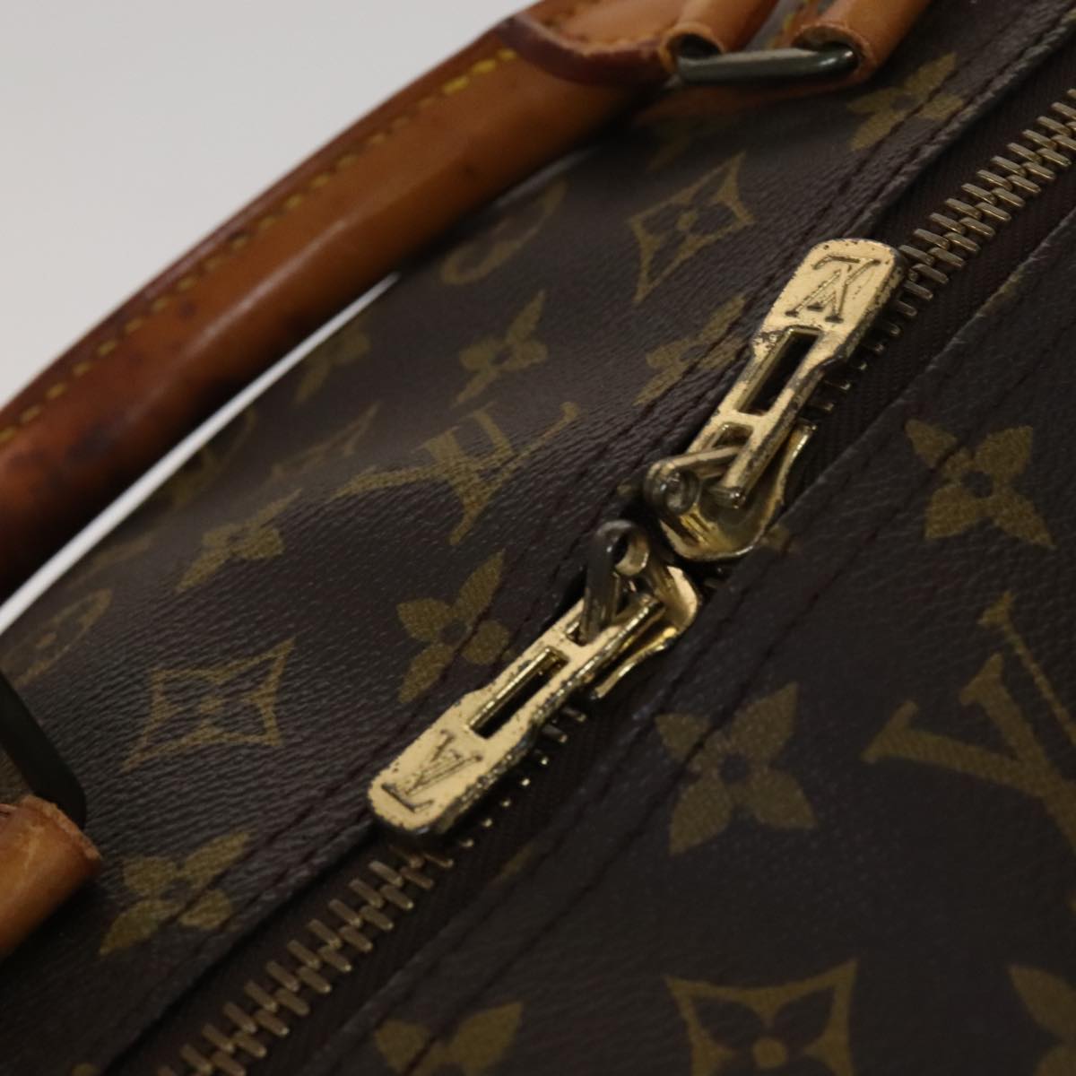 Louis Vuitton Keepall 60, Brown, Canvas, travel