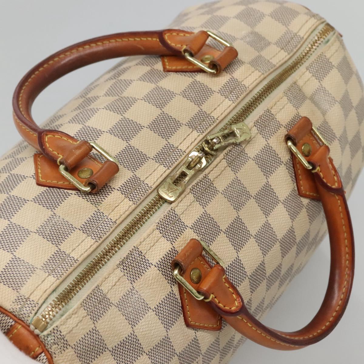 Louis Vuitton Speedy Bandoulière 30, White, Canvas, handbag