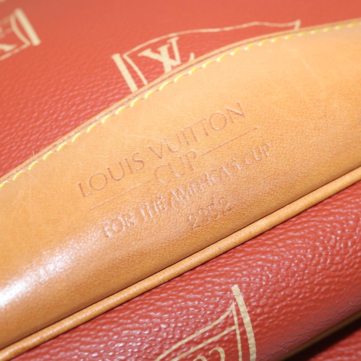 Louis Vuitton America's Cup, Red, Canvas, shoulder