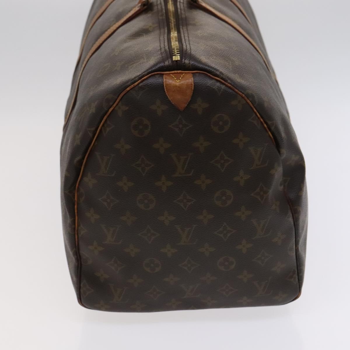 Louis Vuitton Keepall 55, Brown, Canvas, travel