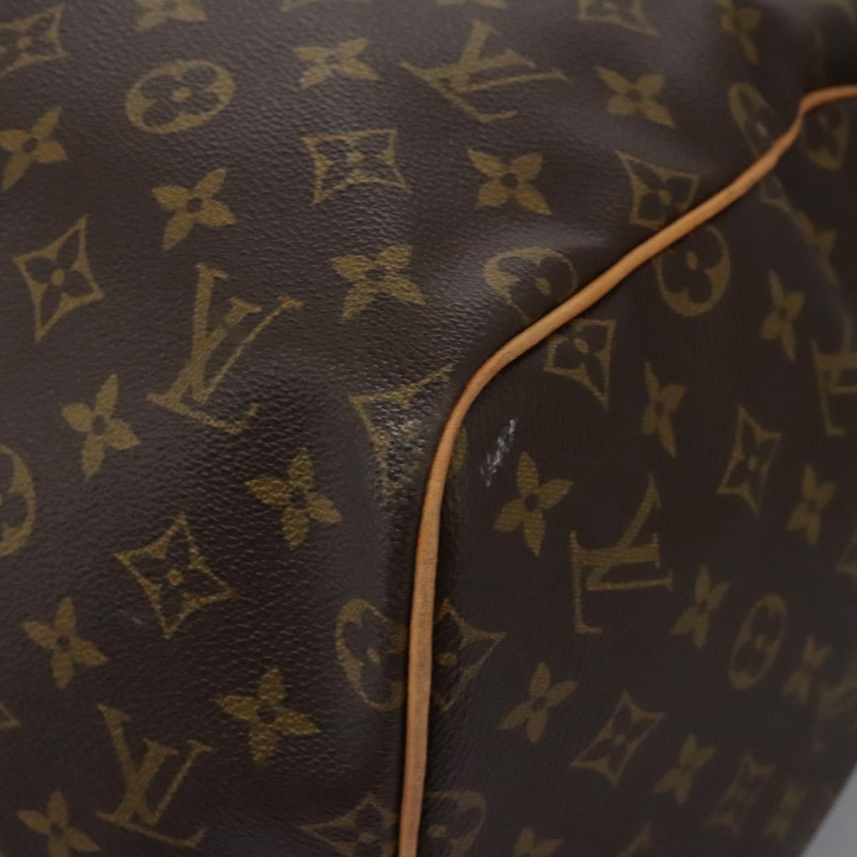 Louis Vuitton Keepall 55, Brown, Canvas, travel