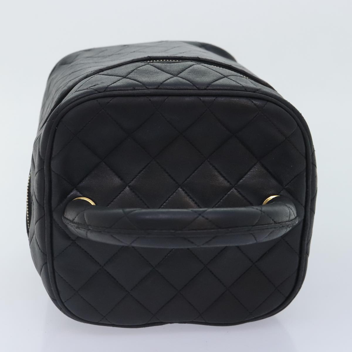 Chanel Vanity, Black, Leather, handbag