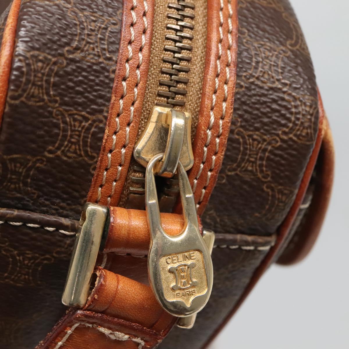 Céline Macadam, Brown, Canvas, shoulder