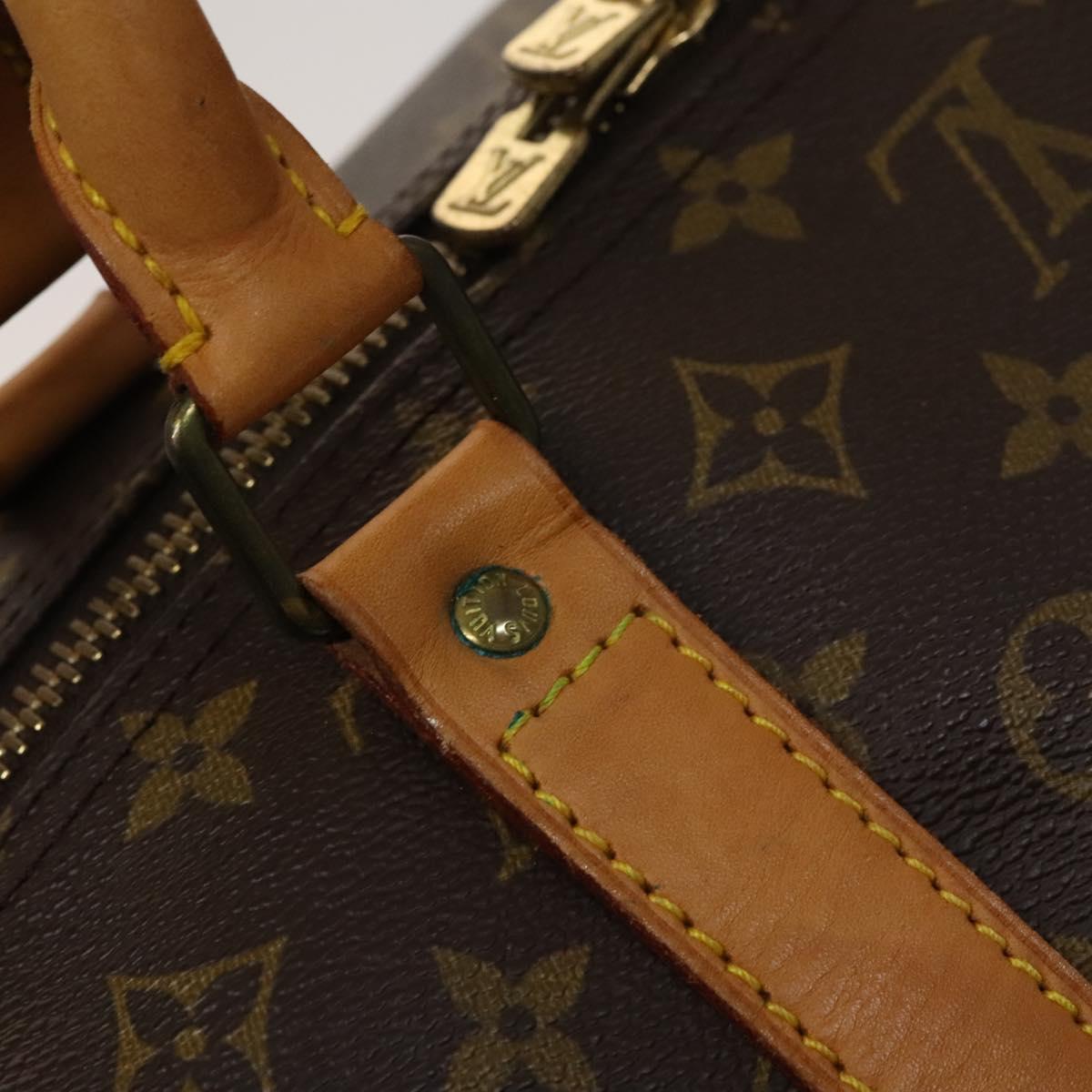 Louis Vuitton Keepall 60, Brown, Canvas, travel