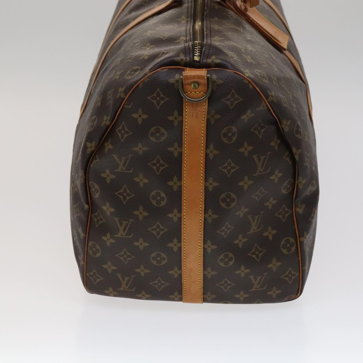 Louis Vuitton Keepall Bandoulière 60, Brown, Canvas, travel