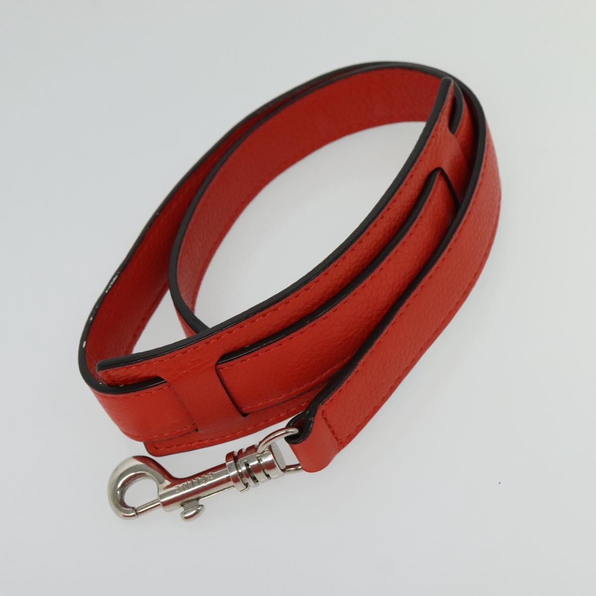 Céline Trapèze, Red, Leather, handbag