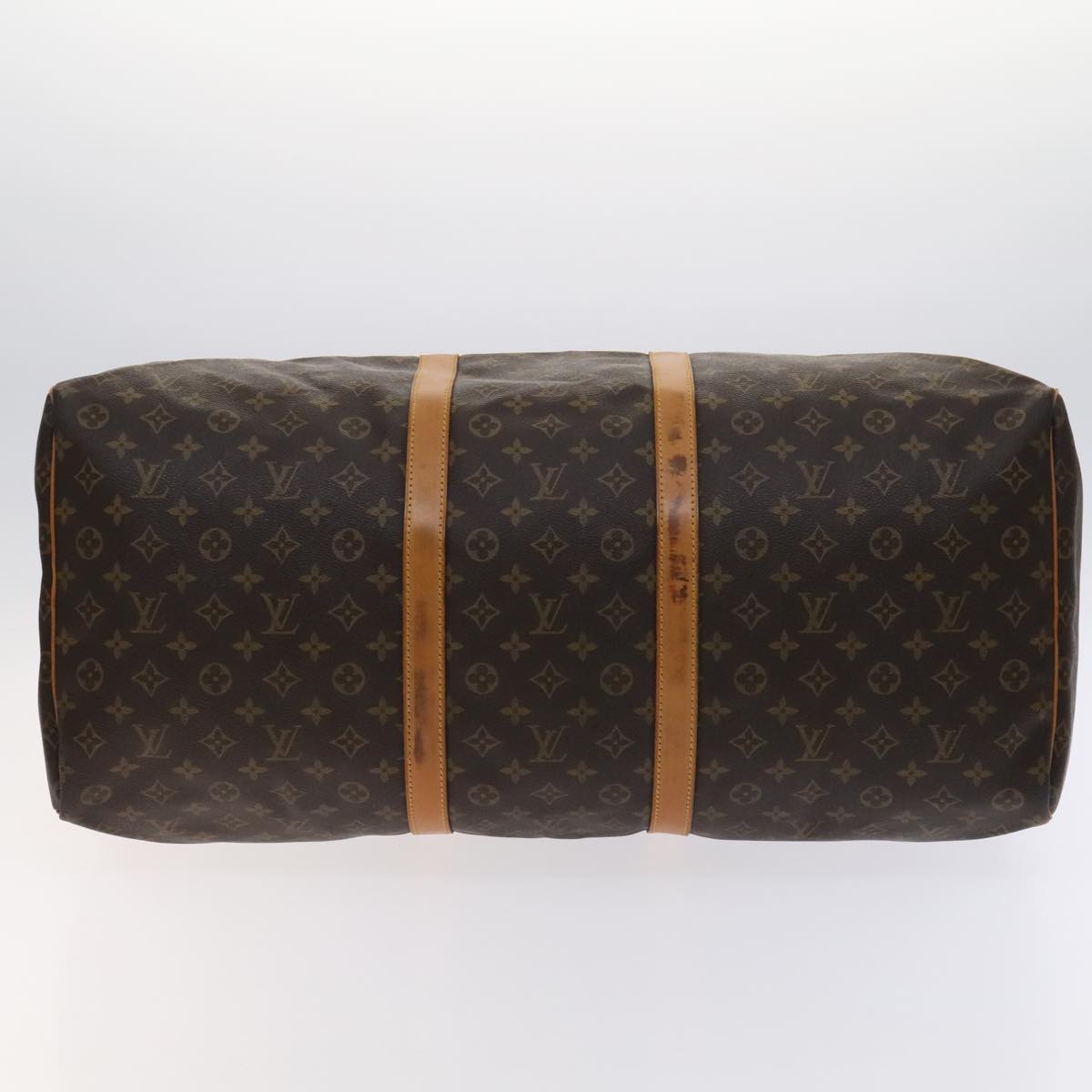 Louis Vuitton Keepall 60, Brown, Canvas, travel