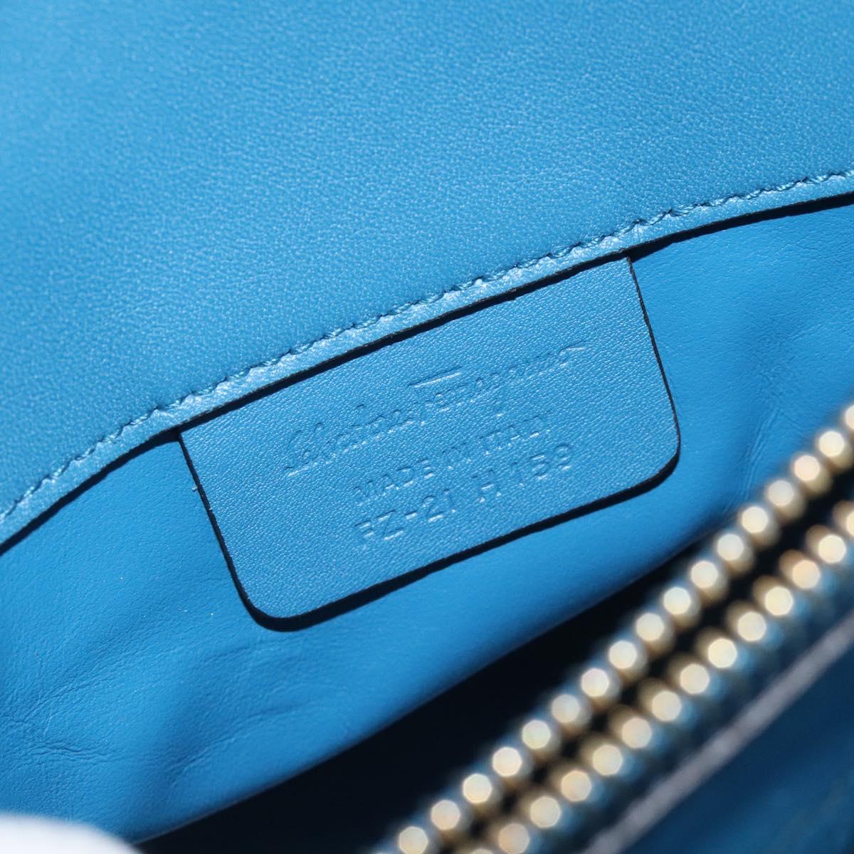 Salvatore Ferragamo Studio, Blue, Leather, handbag