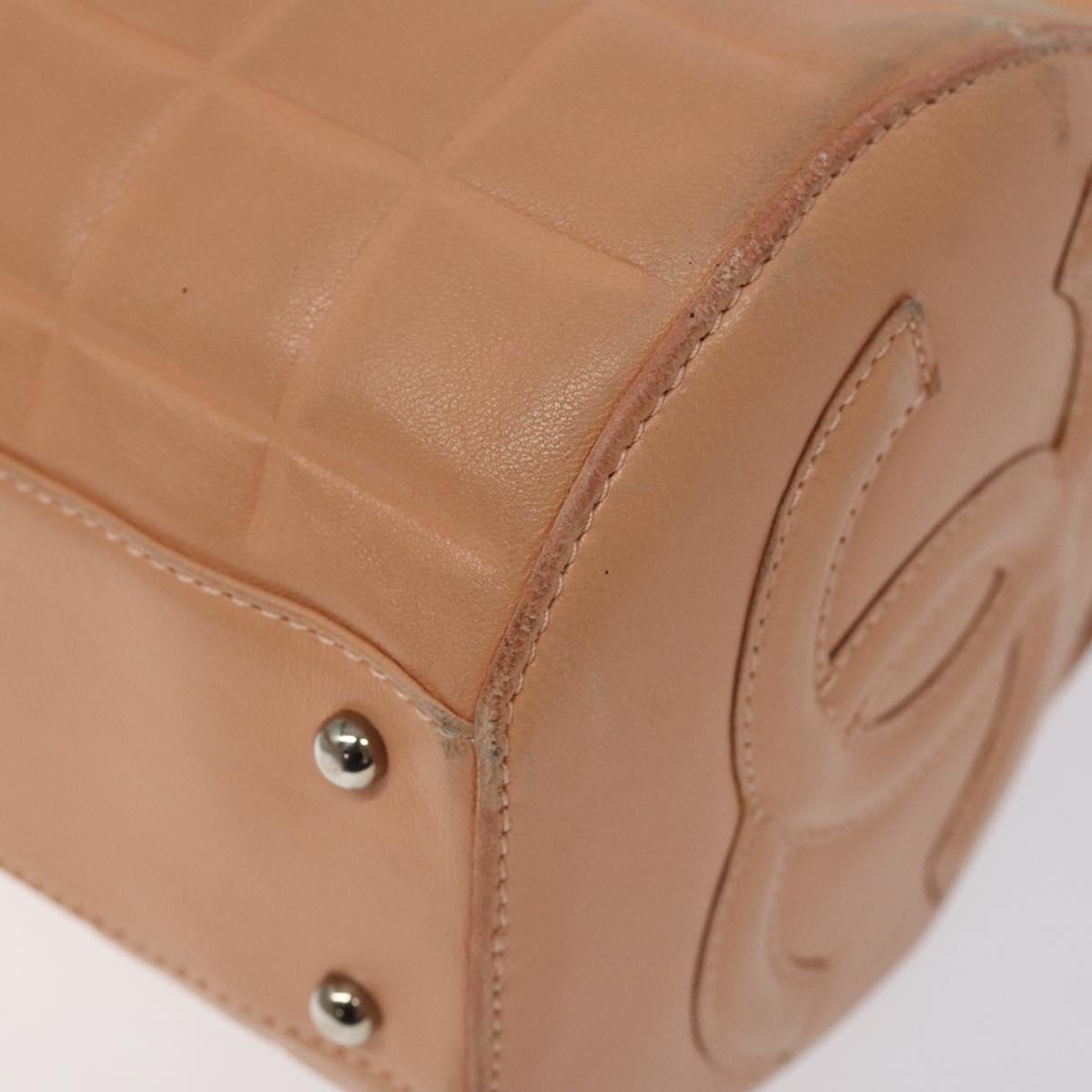 Chanel Chocolate bar, Beige, Leather, handbag