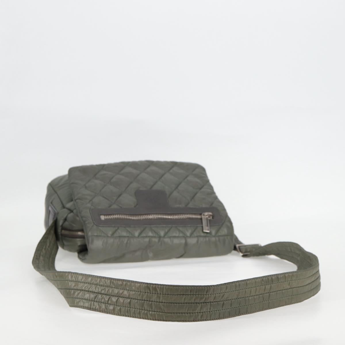 Chanel Coco Cocoon, Khaki, NYLON, shoulder