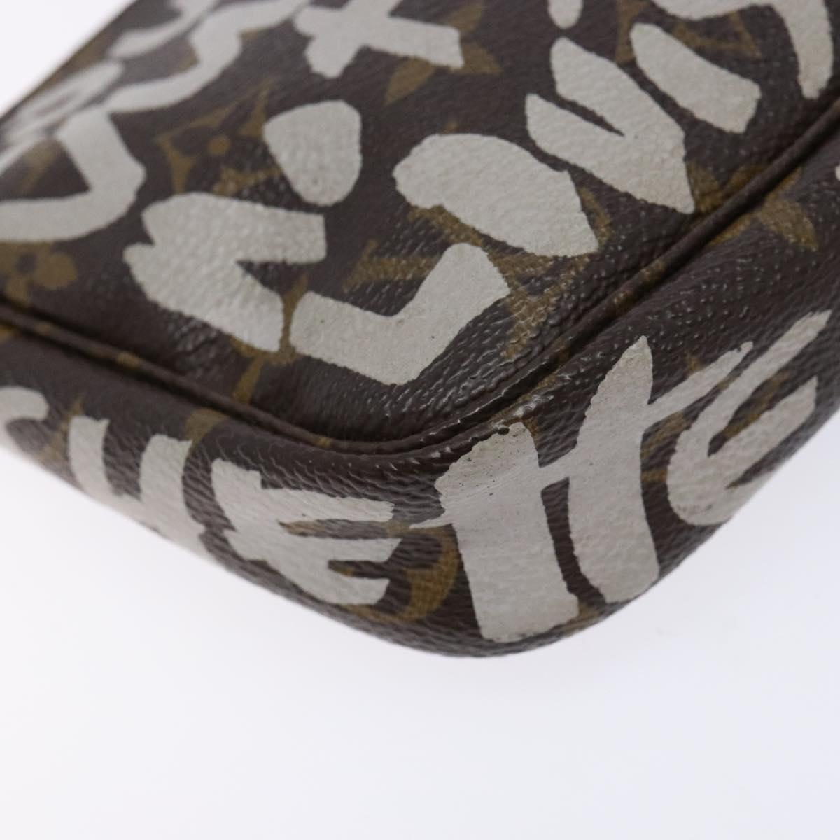 Louis Vuitton Pochette Accessoire, Brown, Canvas, clutch