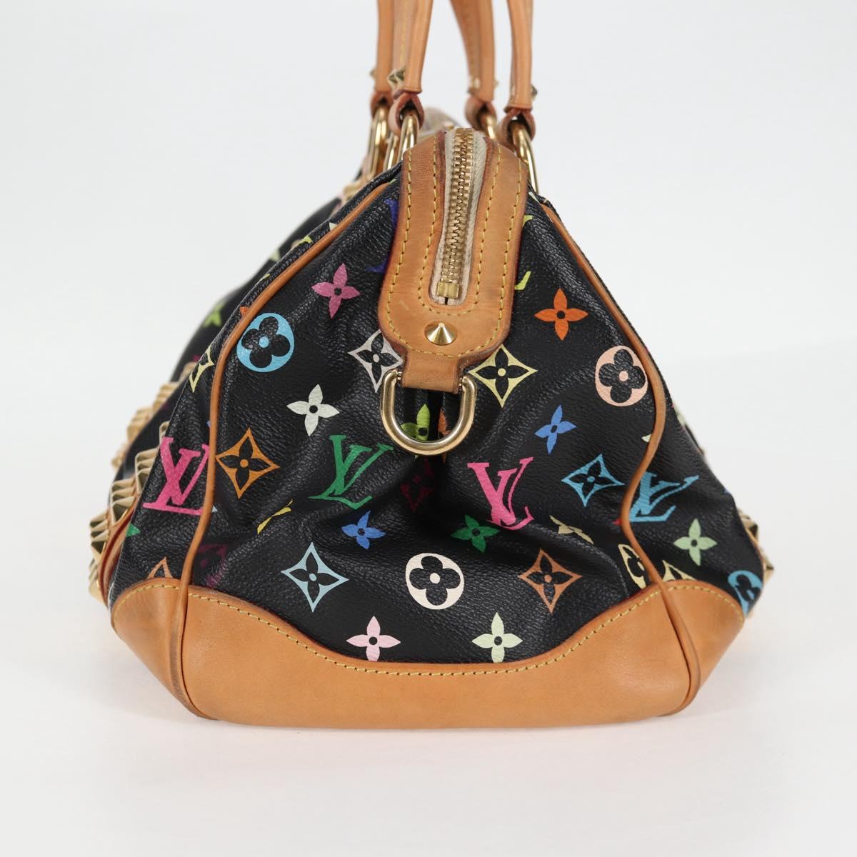 Louis Vuitton Courtney, Black, Canvas, handbag