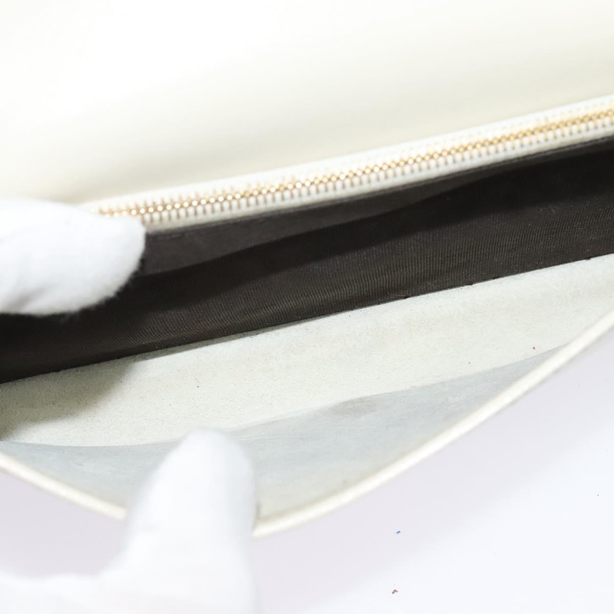 Gucci Horsebit, White, Leather, clutch