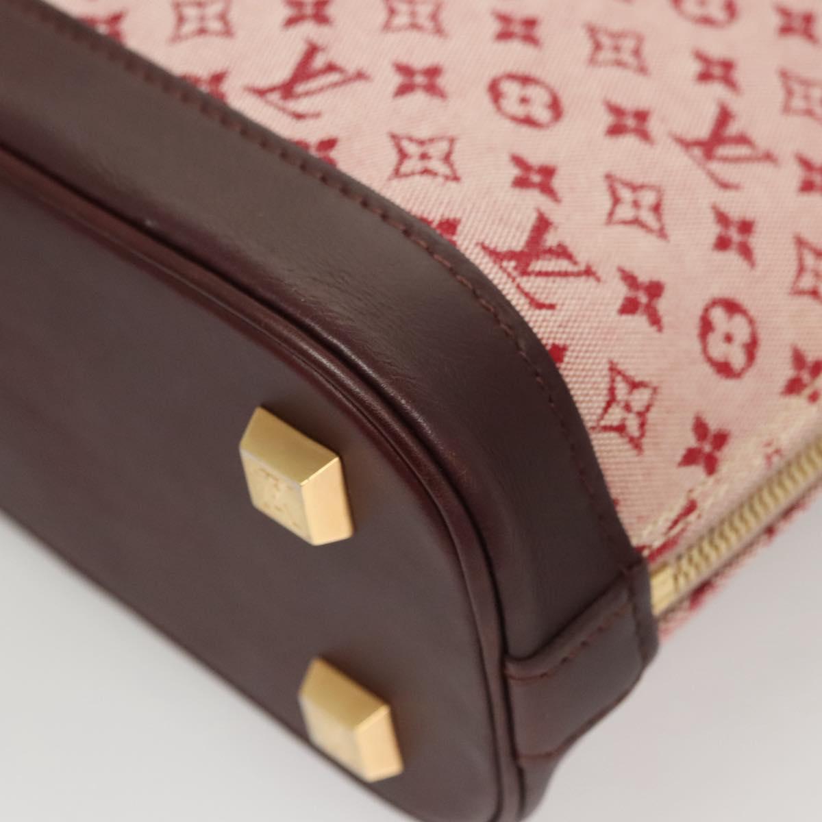 Louis Vuitton Alma Mini, Red, Canvas, handbag