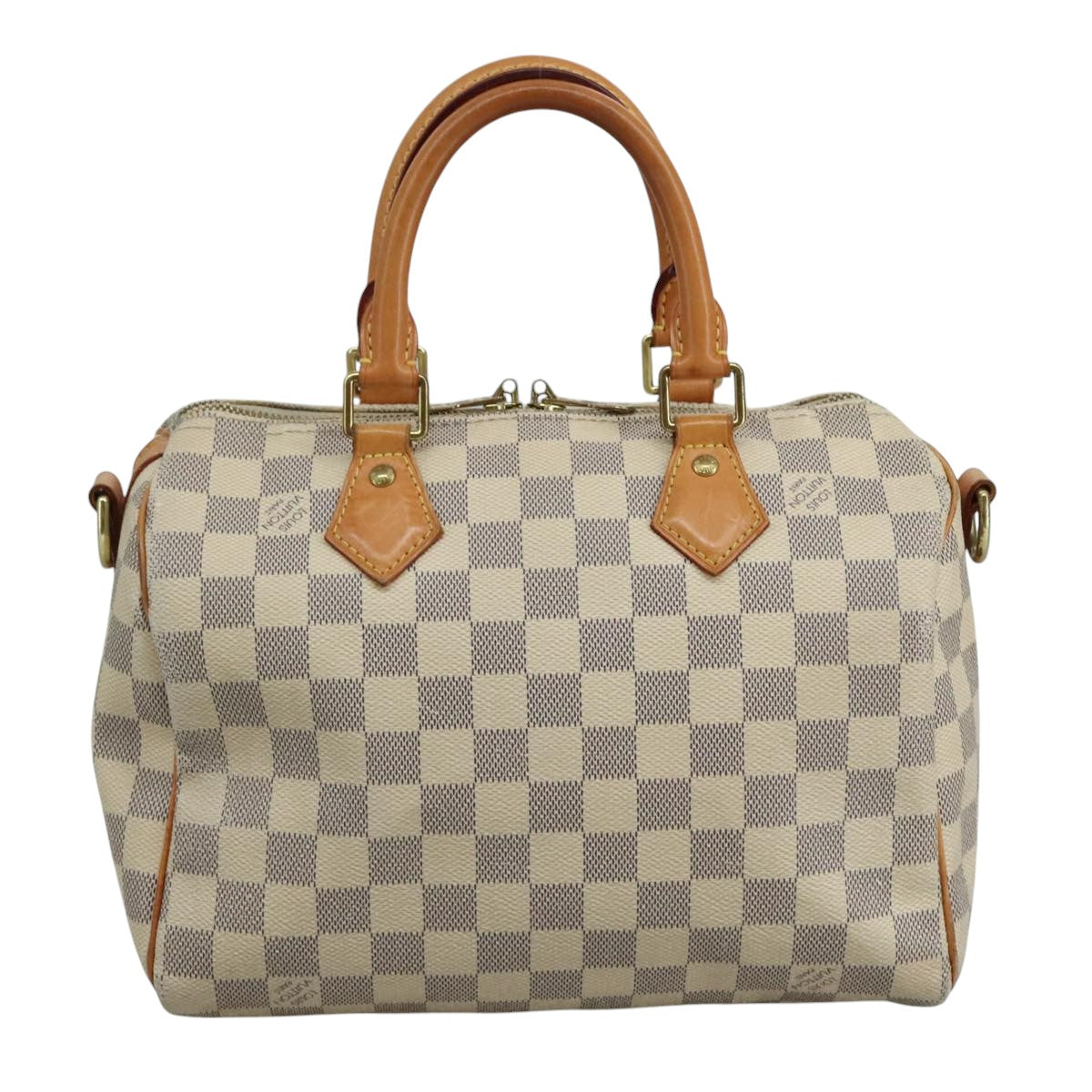 Louis Vuitton Speedy bandoulière 25, White, Canvas, handbag
