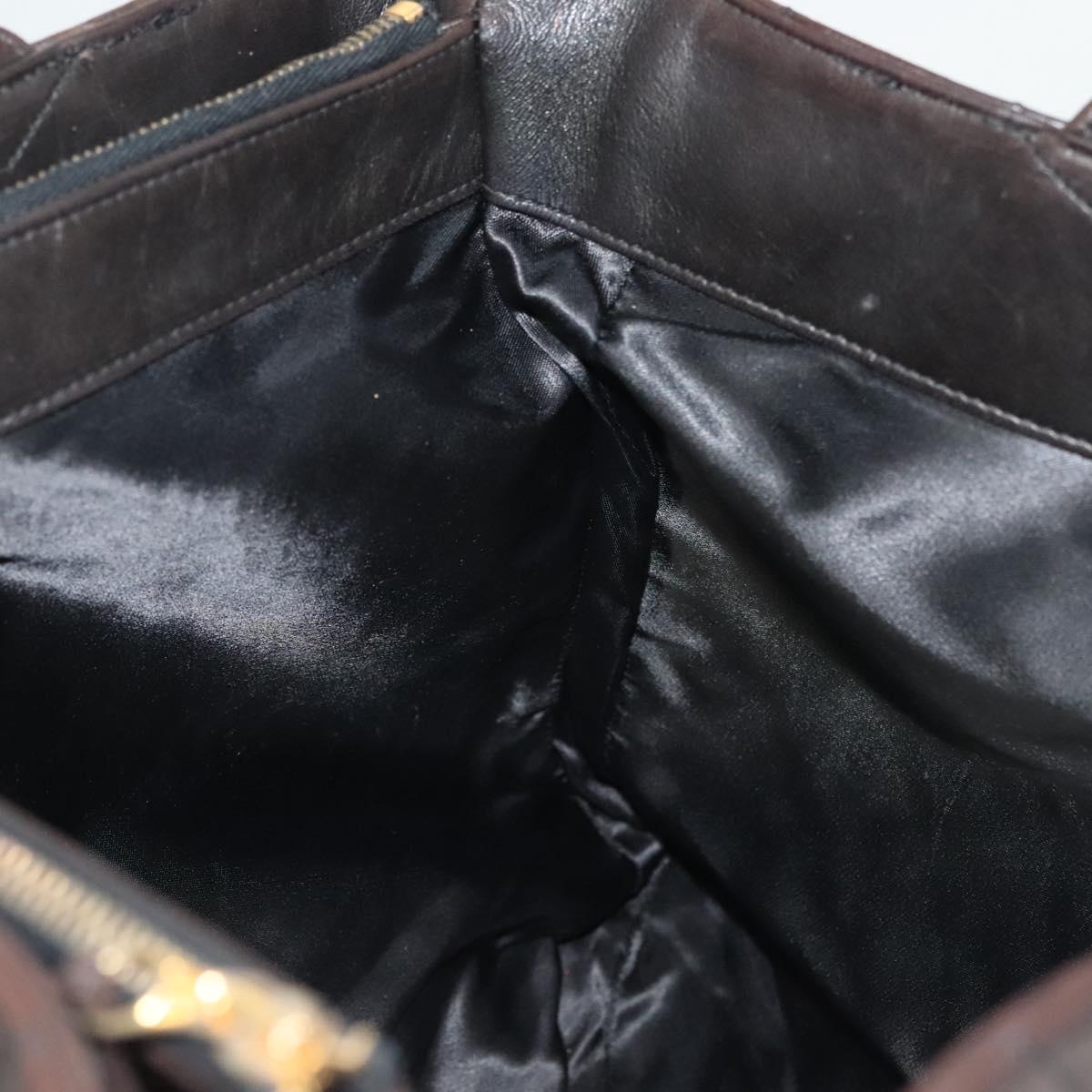 Chanel, "BROWN,GOLD", Leather, tote