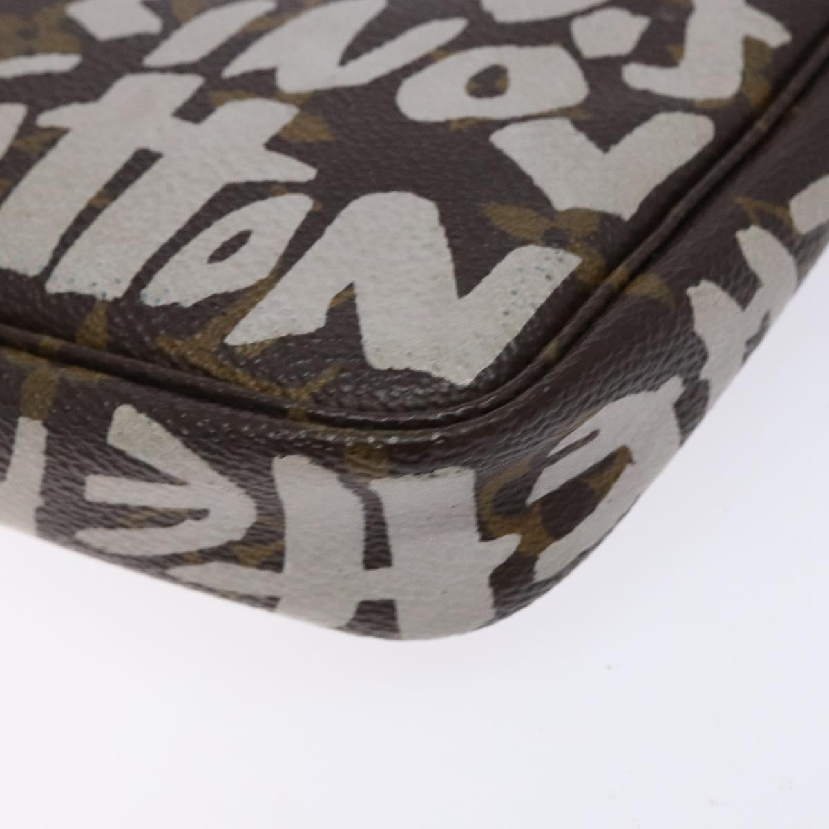 Louis Vuitton Pochette Accessoire, Brown, Canvas, clutch