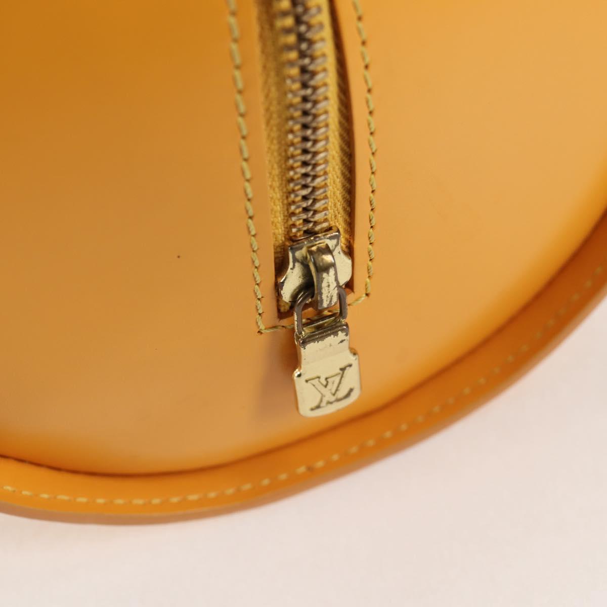 Louis Vuitton Papillon, Yellow, Leather, handbag