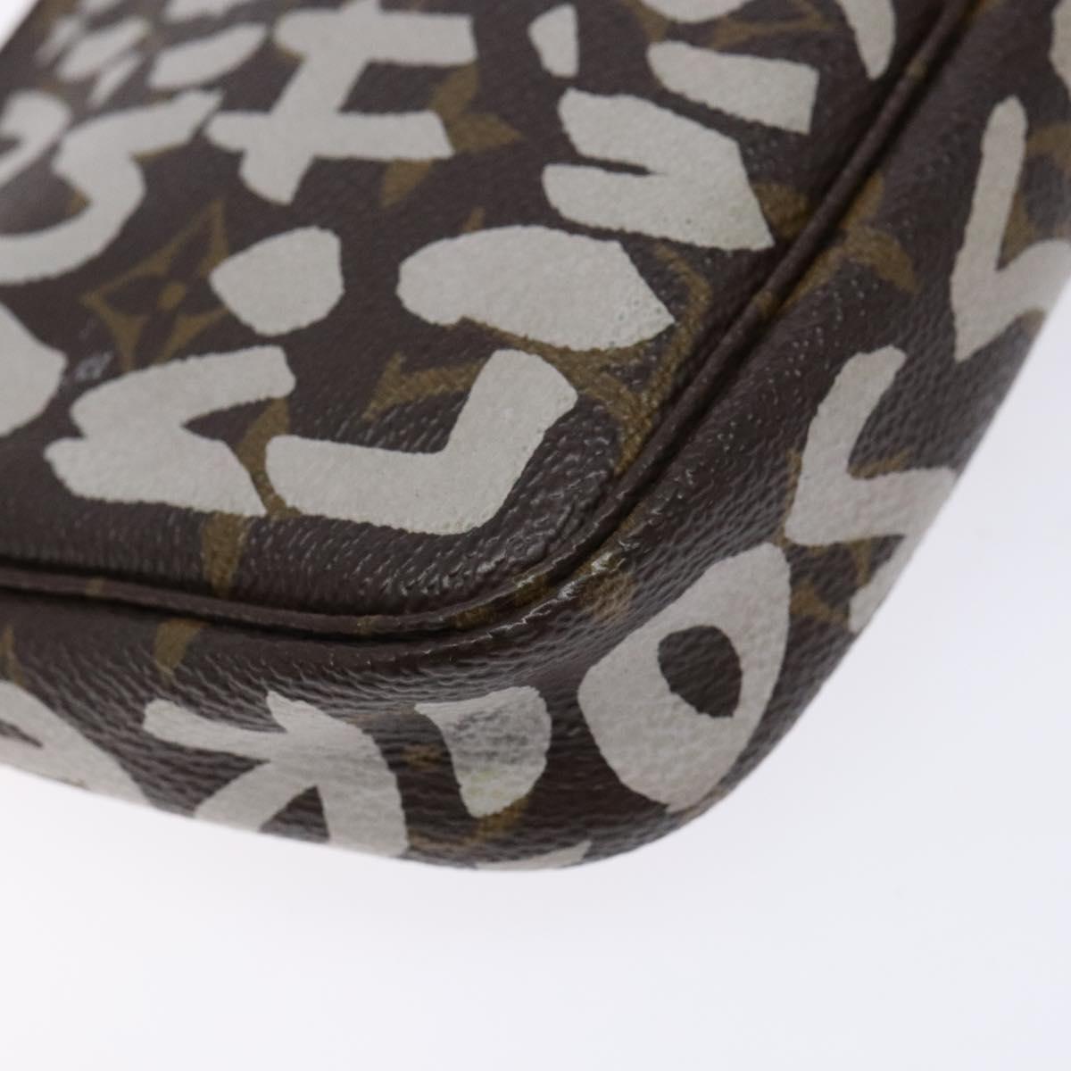 Louis Vuitton Pochette Accessoire, Brown, Canvas, clutch