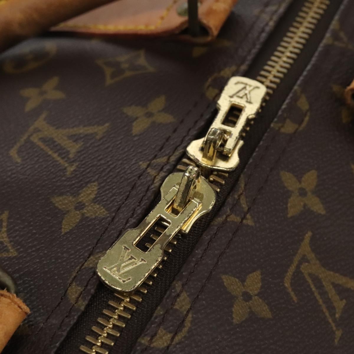 Louis Vuitton Keepall 55, Brown, Canvas, travel