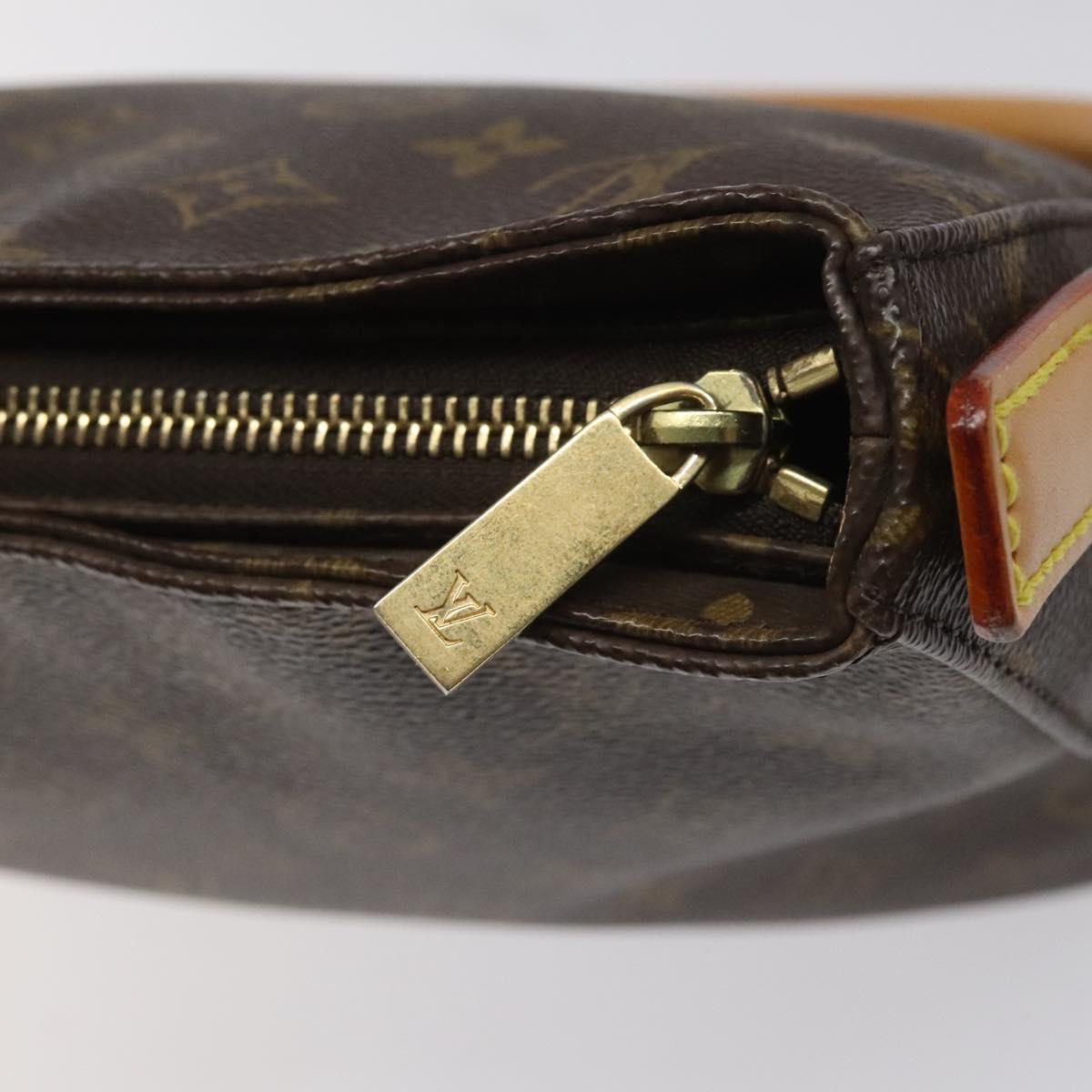 Louis Vuitton Looping MM, Brown, Canvas, shoulder