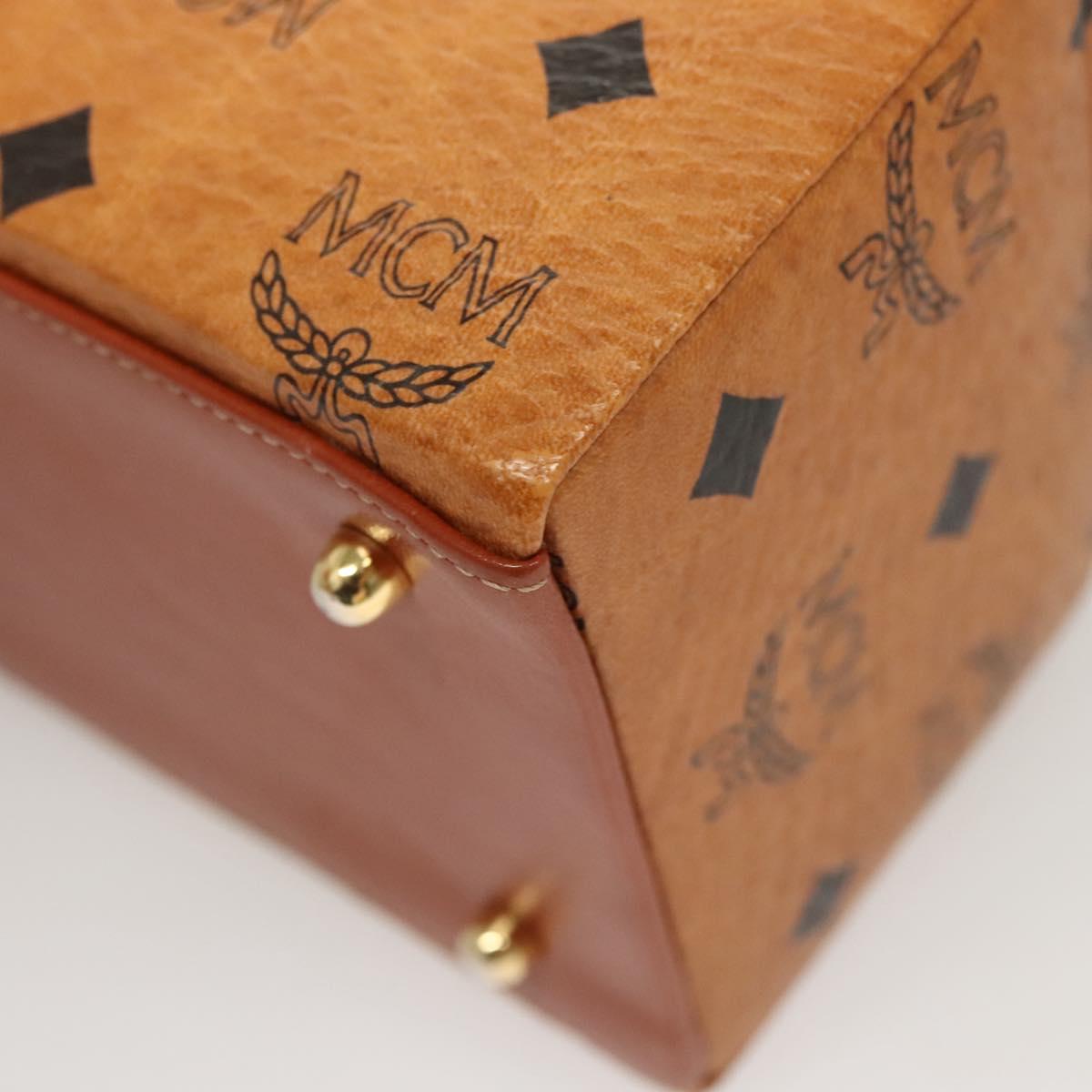 MCM Visetos, Brown, Canvas, handbag