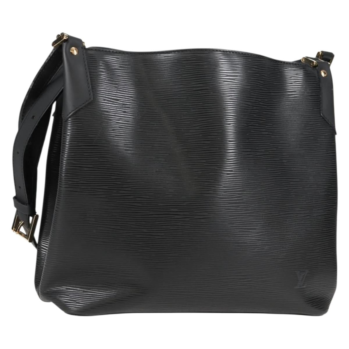 Louis Vuitton Mandala, Black, Leather, shoulder
