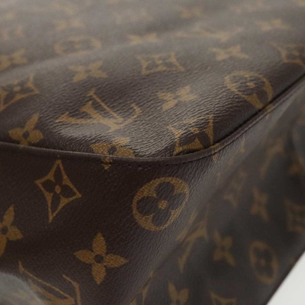 Louis Vuitton Looping GM, Brown, Canvas, handbag
