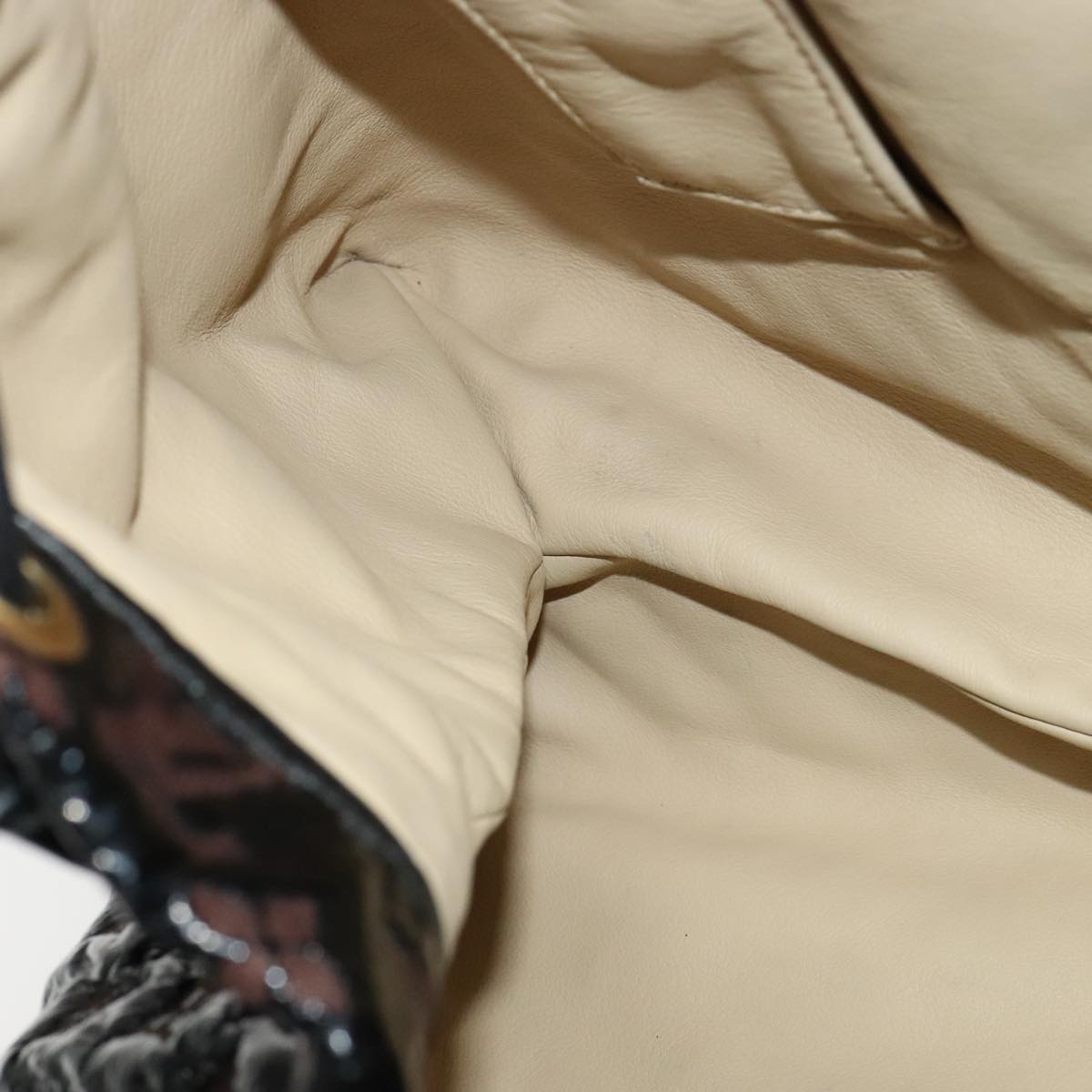 Louis Vuitton Squishy, Black, Canvas, shoulder