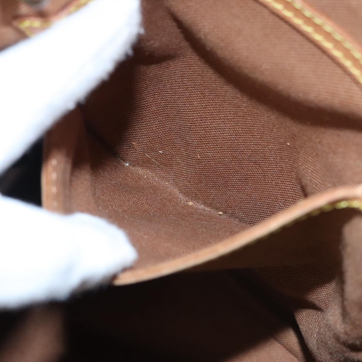 Louis Vuitton Montsouris MM, Brown, Canvas, backpack