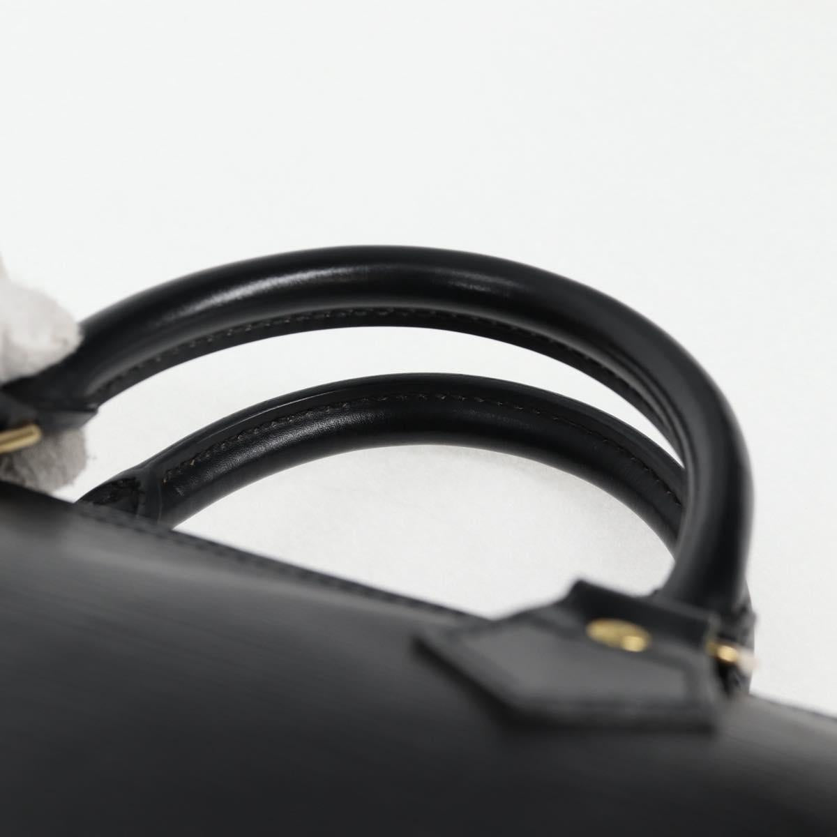 Louis Vuitton Speedy, Black, Leather, handbag