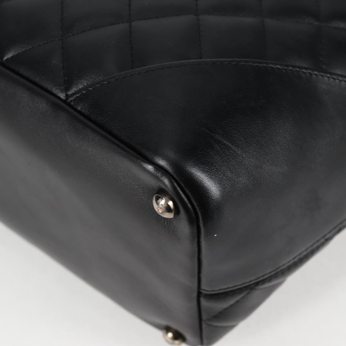 Chanel Cambon, Black, Leather, tote