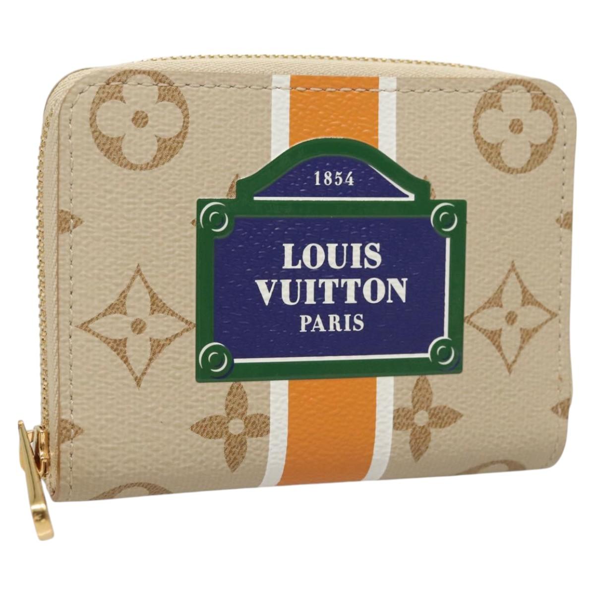 Louis Vuitton Zippy coin purse, Beige, Canvas, wallet