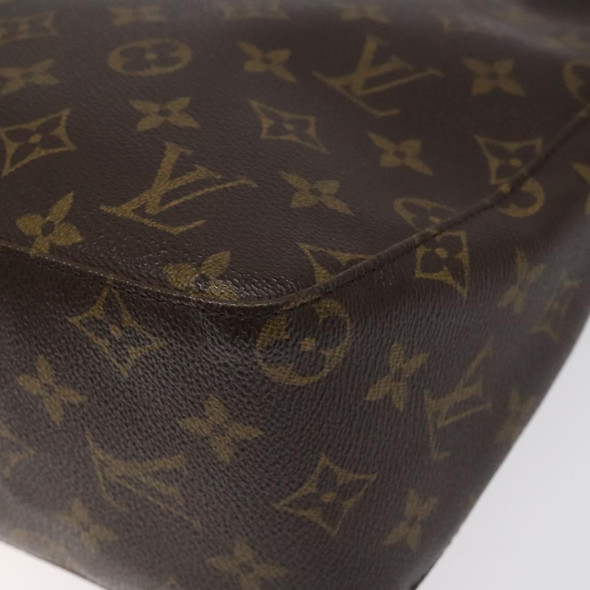 Louis Vuitton Looping MM, Brown, Canvas, shoulder