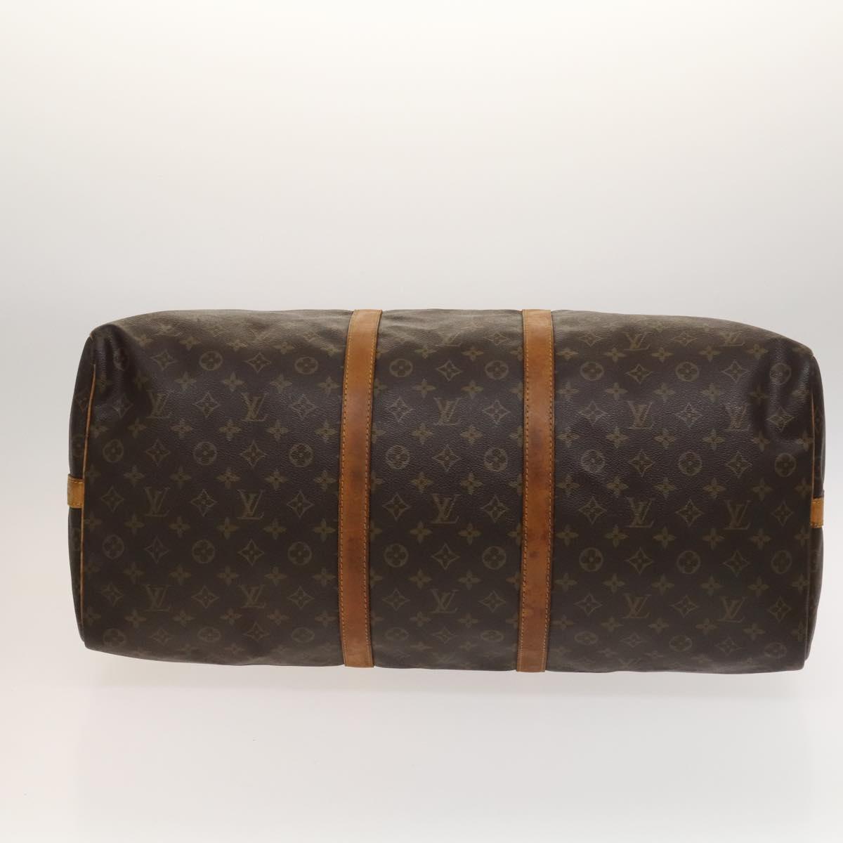 Louis Vuitton Keepall Bandoulière 60, Brown, Canvas, travel