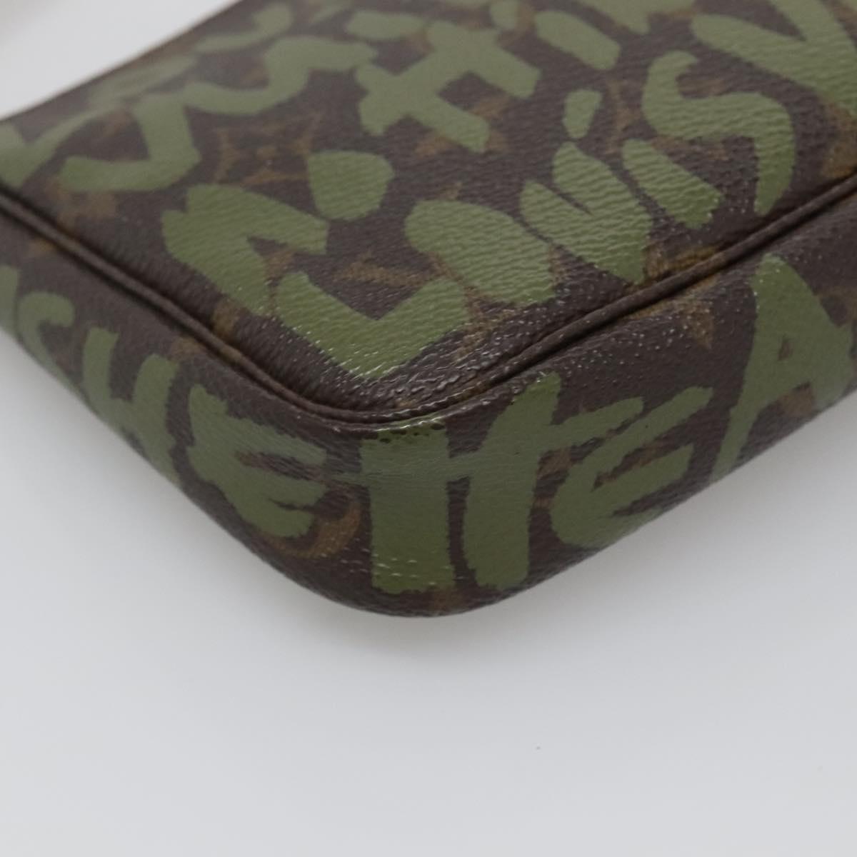 Louis Vuitton Pochette Accessoire, Brown, Canvas, clutch