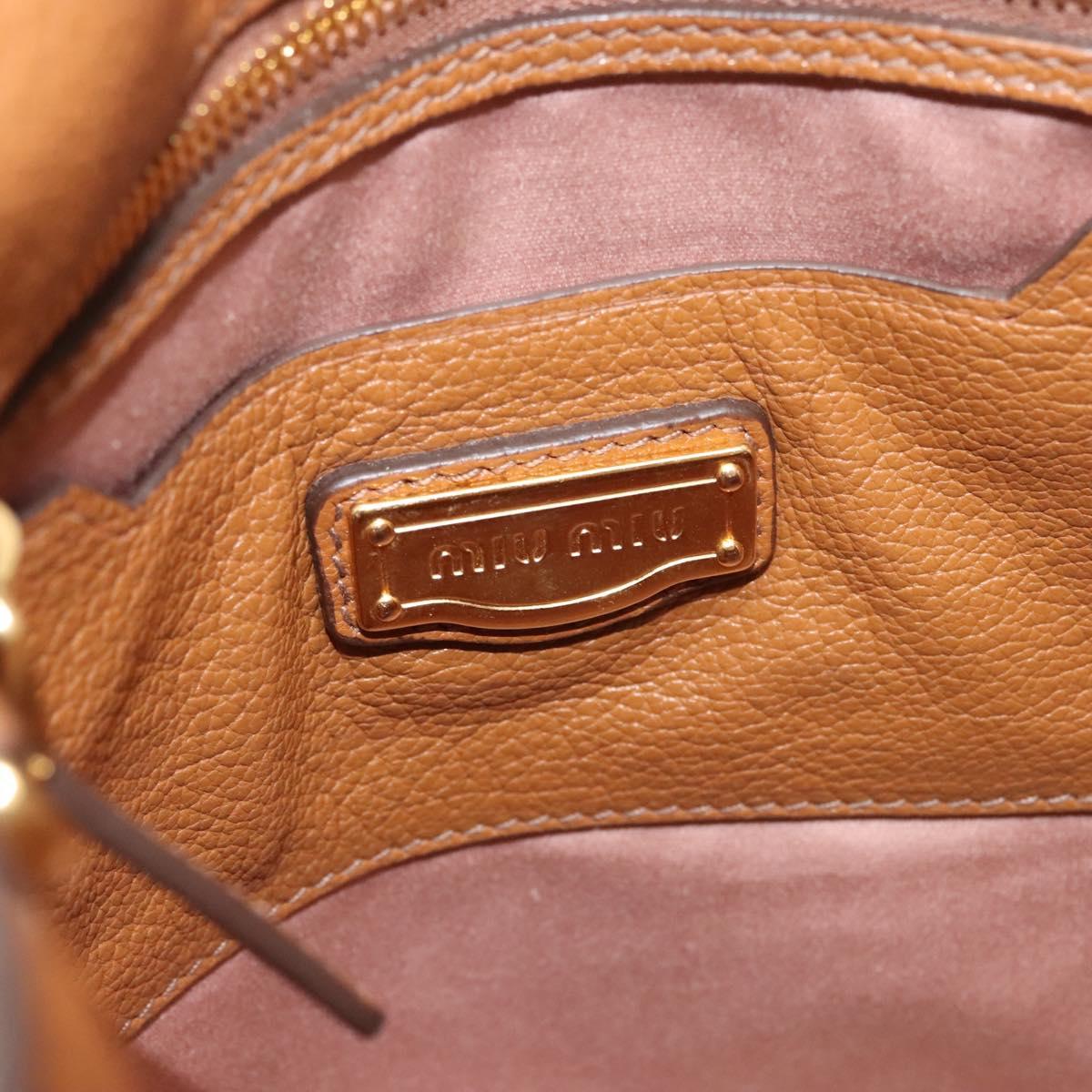 Miu Miu, Brown, Leather, handbag