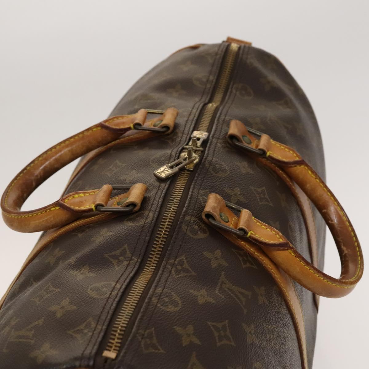 Louis Vuitton Keepall Bandouliere 45, Brown, Canvas, travel