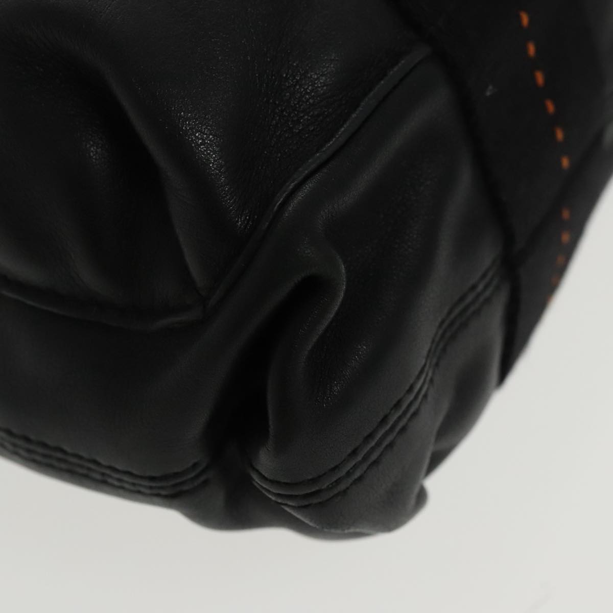 Hermès Caravan, Black, Leather, handbag