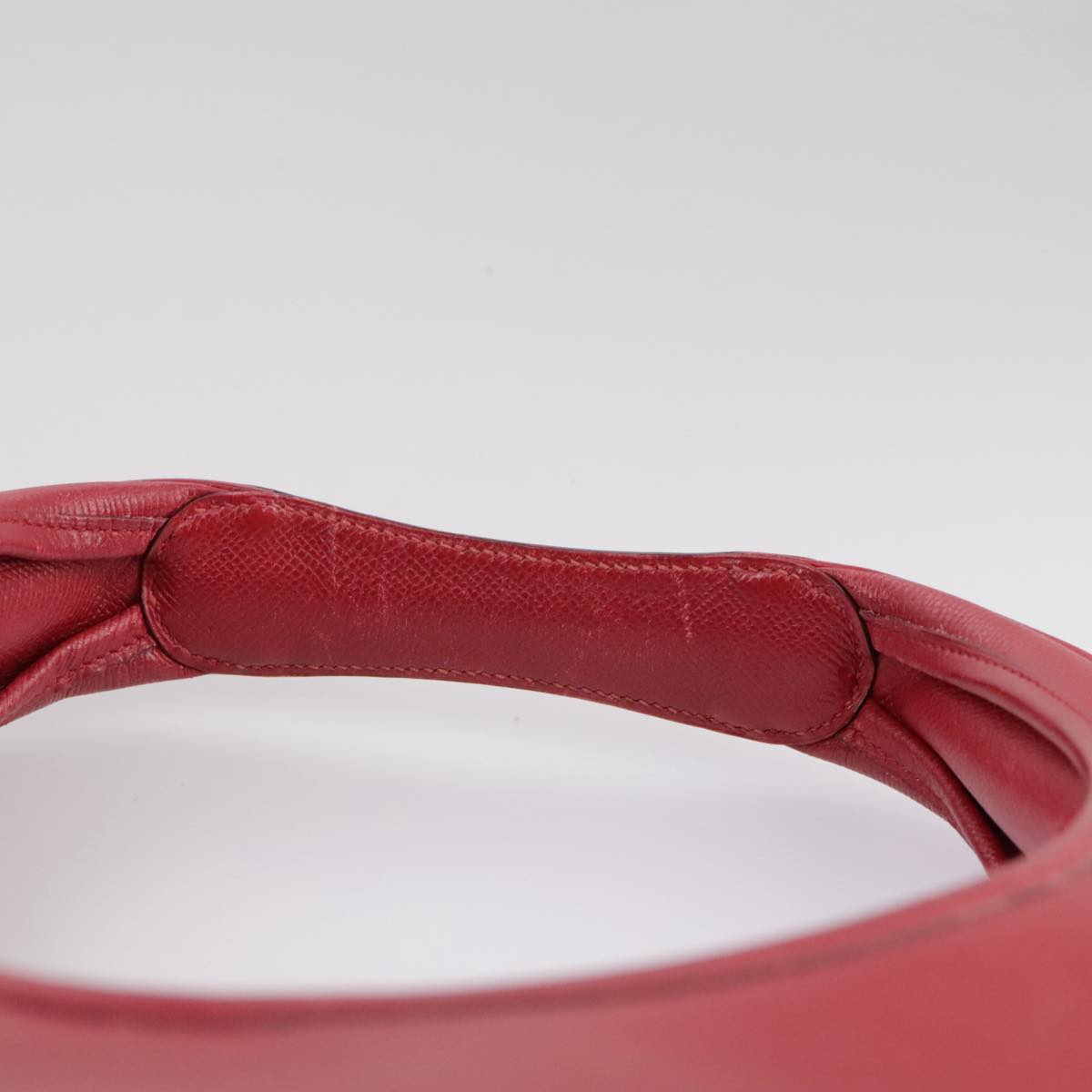Hermès, Red, Leather, shoulder